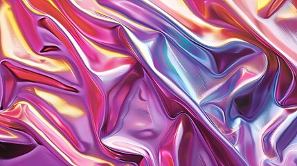 Obraz premium Stunning texture of Iridescent background shiny liquid chrome, liquid chrome background.