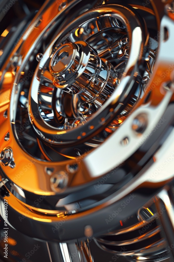 Poster a detailed image of a watch face with intricate details and markings
