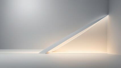 empty shelf with spotlights for exhibit