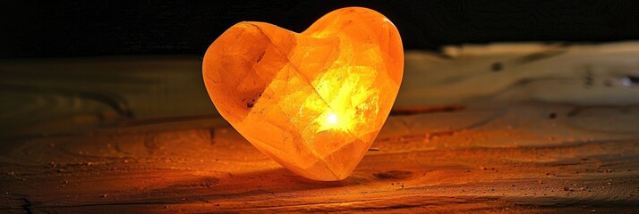 Heart-shaped salt lamp