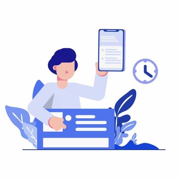 Transform your website with visually appealing animated waitlist order flat illustrations that amaze customers and drive revenue growth