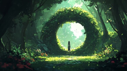 portal in the forest