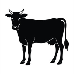 cow silhouette vector
