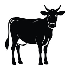 cow silhouette vector