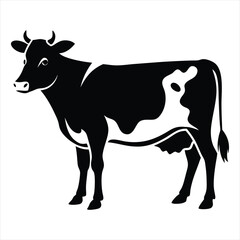 cow silhouette vector