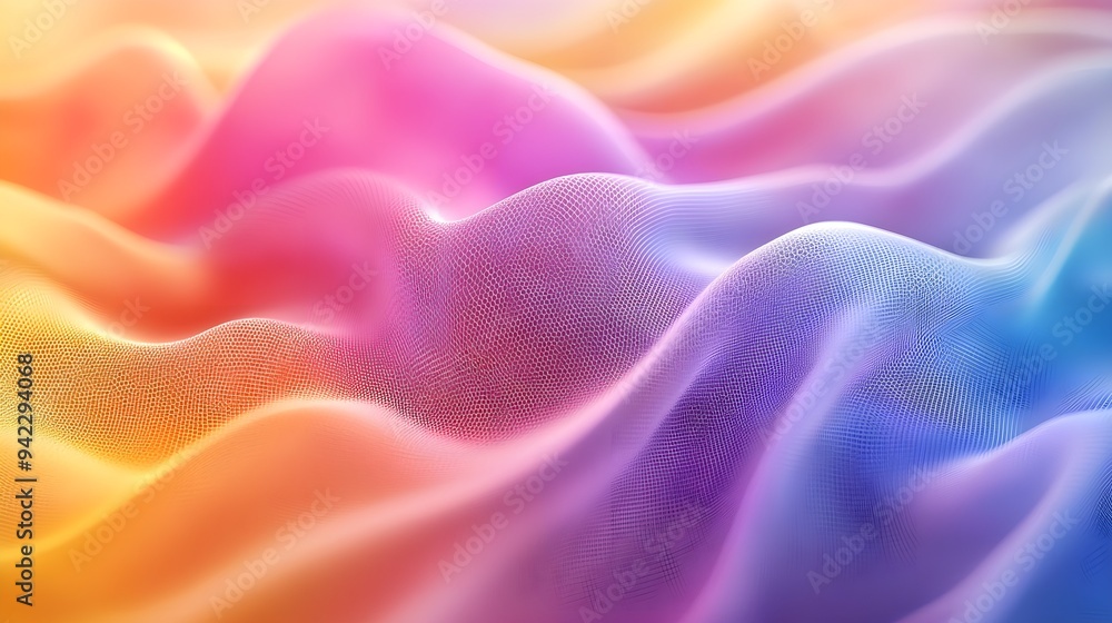 Poster Abstract Colorful Background with Grid Pattern