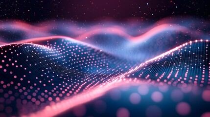 Abstract Pink and Blue Lights Background