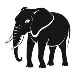 Elephant silhouette vector