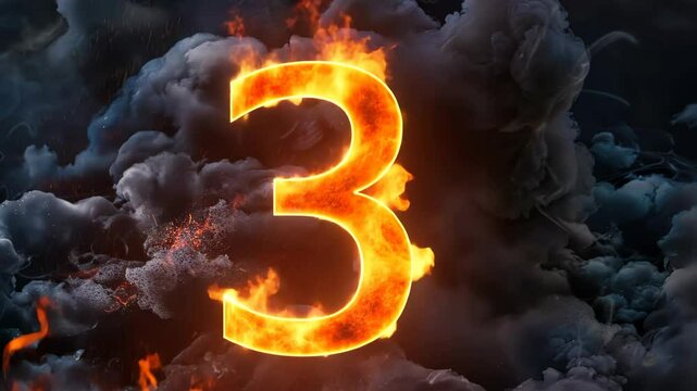 Witness the captivating blend of vibrant flames and dark smoke as an electrifying countdown kicks off an extraordinary event, setting the stage for something unforgettable