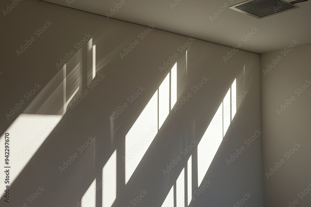 Poster layered shadow echo effect with soft light and ambient skylight effects