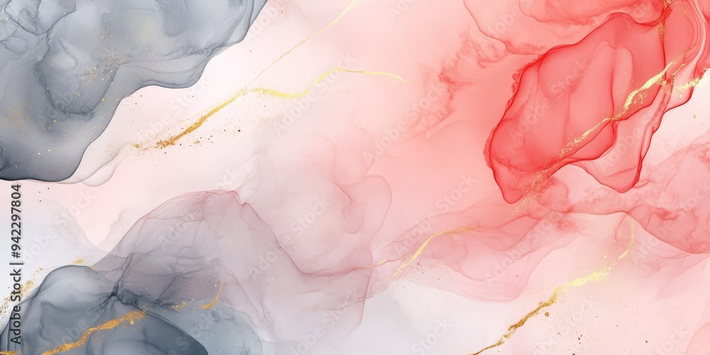 Aufkleber this design showcases a minimalistic abstract background that features soft watercolor textures beau