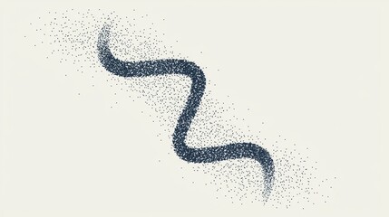 Fototapeta premium An abstract illustration of a DNA helix with open copy space. 