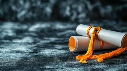 Concept of learning, education and graduation with copy space