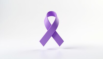 Purple awareness ribbon