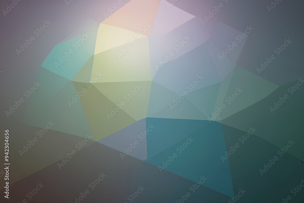 Poster dynamic shadow overlay effect on gradient background with diverse lighting and glass elements