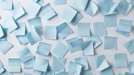 blue note paper on white background generative ai