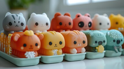 Obraz premium Cute Animal Figurines Collection