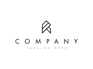letter R real estate logo design