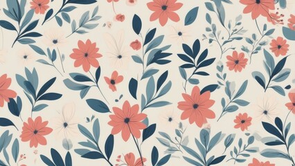 seamless pattern with flowers