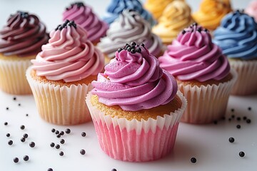 Colorful Cupcakes with Sprinkles