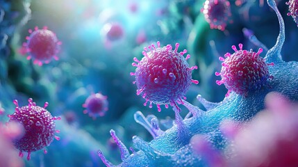 Microscopic View of Viruses