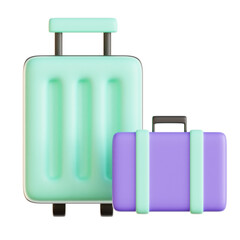 3d summer icon illustration. 3d rendering icons for summer vacation, holiday, travel, journey, tourism, booking, business and time to travel concept.