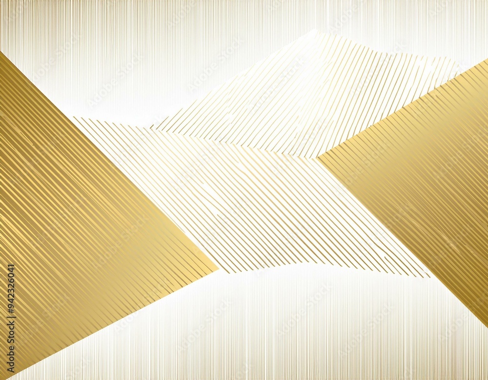 Poster white and gold vector background with diagonal lines