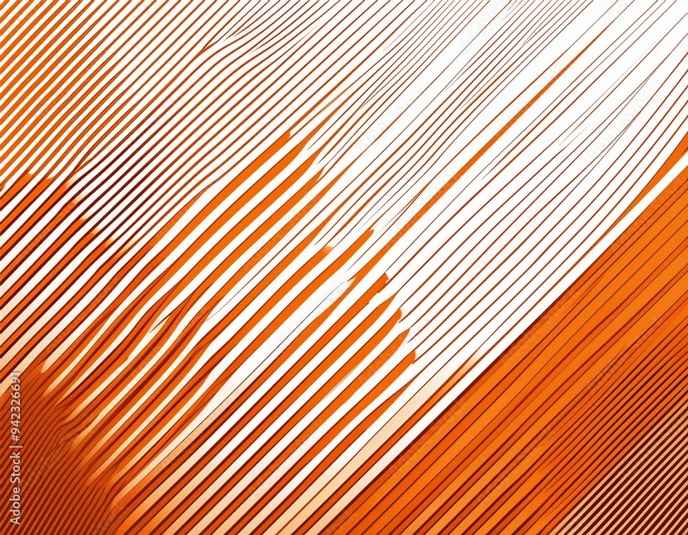 Poster white and orange vector background with diagonal lines