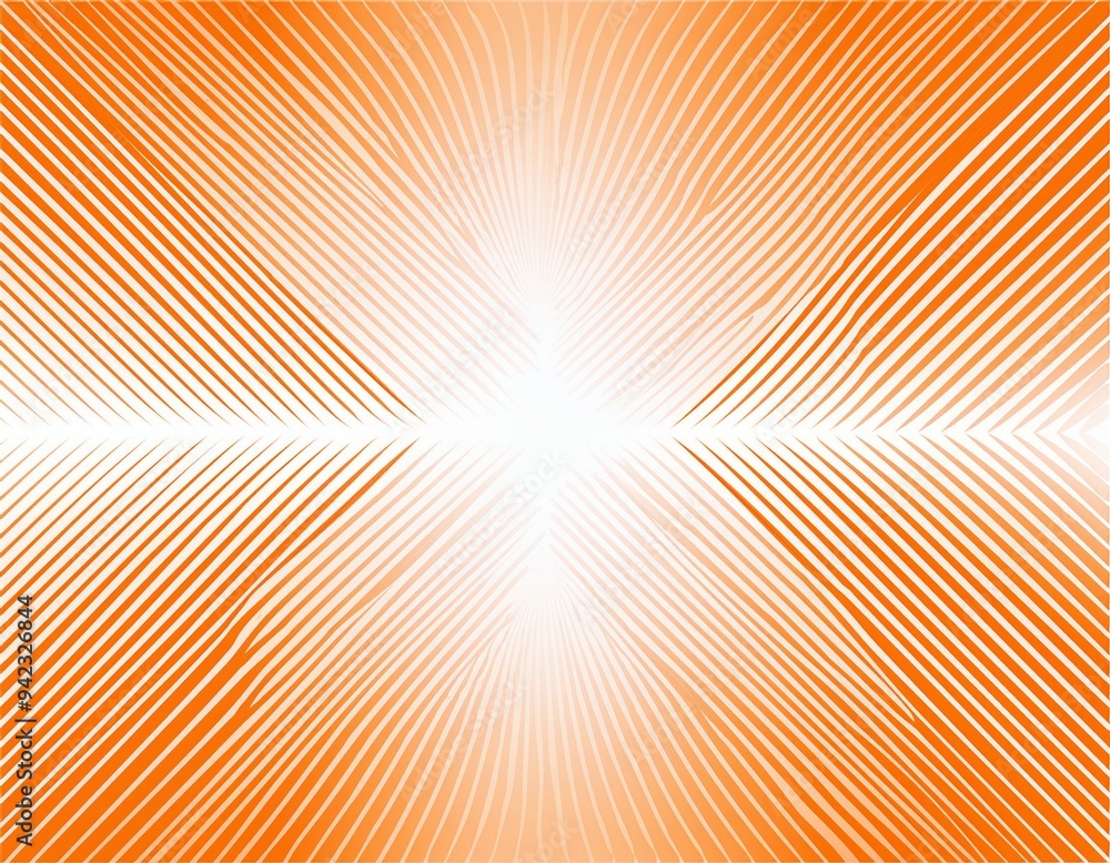 Poster white and orange vector background with diagonal lines