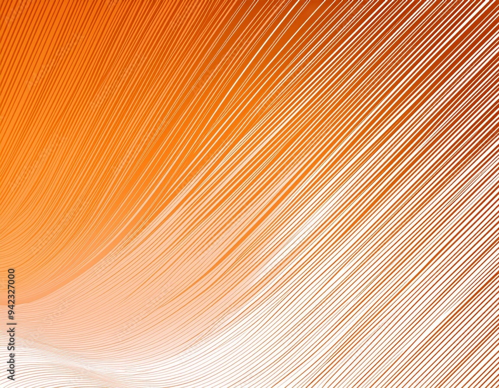 Poster white and orange vector background with diagonal lines