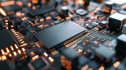 CPU or microprocessor background Electronic industry or artificial intelligence concept