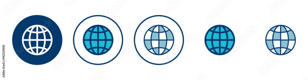 Wall mural web icon vector isolated on white background. website vector icon. internet world vector