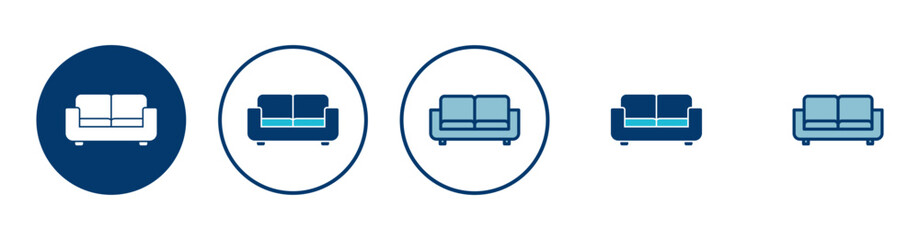 Sofa icon vector isolated on white background. sofa icon illustration. furniture