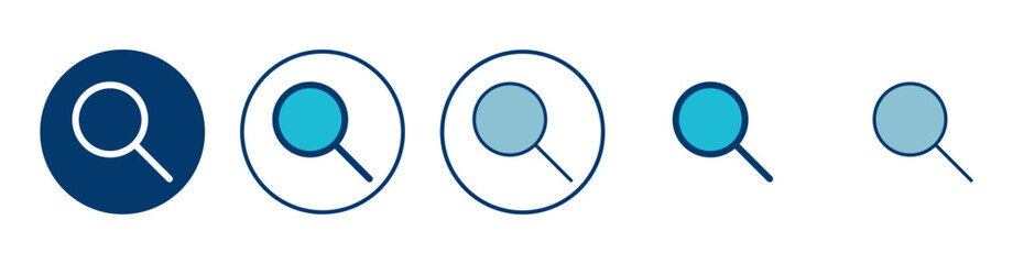 Search icon vector isolated on white background. Glass vector icon. search magnifying glass icon. Find