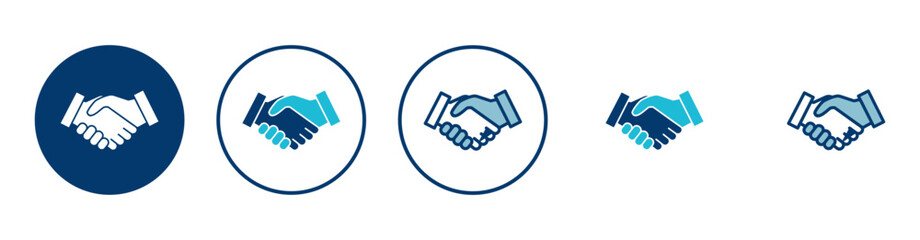 Business handshake icon vector isolated on white background. Handshake icon vector. contract agreement. Trust icon vector. Deal. Done. partnership icon