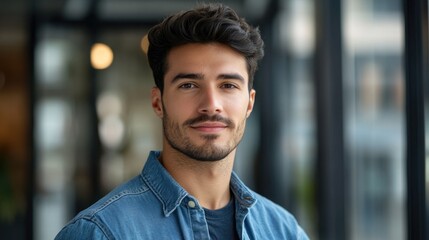 Fototapeta premium Professional Portrait of a Man in a Business Setting