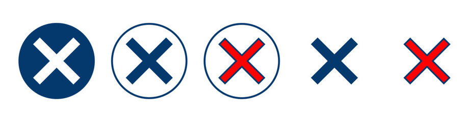 Close icon vector isolated on white background. Delete icon. remove, cancel, exit symbol