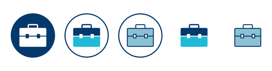 Briefcase icon vector isolated on white background. Briefcase vector icon