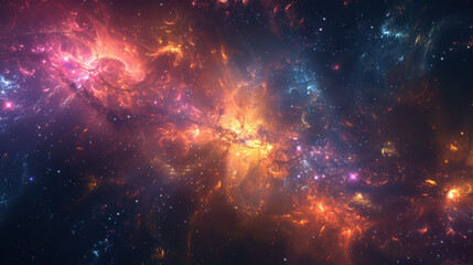 Obraz premium enigmatic, vibrant, colorful and contrasting, bright highlights