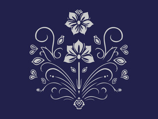 Floral ornament logo