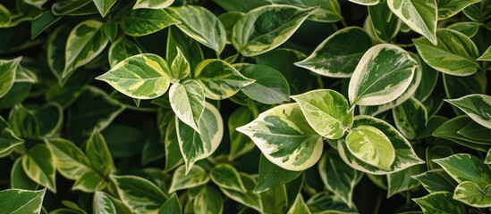 Fototapeta premium Variagated Green And White Shrub