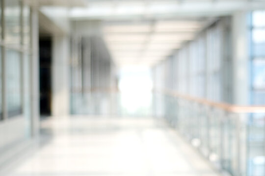 Blurred background : blur office with bokeh light background, banner, business concept