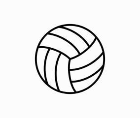 Volleyball icon vector on white background