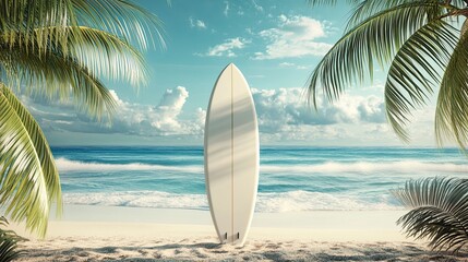 Surfboard on the Beach