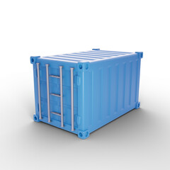 Container, 3D icon with logistics transportation concept