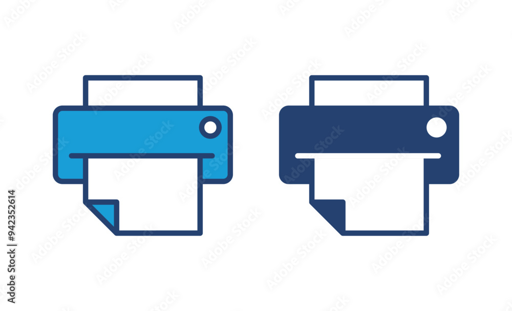 Poster print icon vector. printer icon vector.