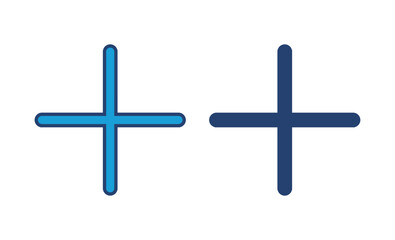 Obraz premium Plus Icon vector. Add plus icon