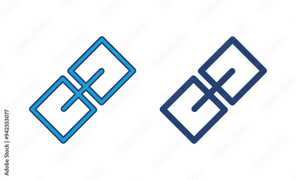 Poster link icon vector. hyperlink chain symbol.
