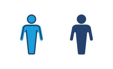 Man icon vector. male icon vector. human symbol