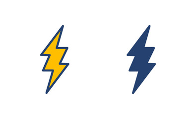 Lightning icon vector. electric icon vector. power icon. energy sign